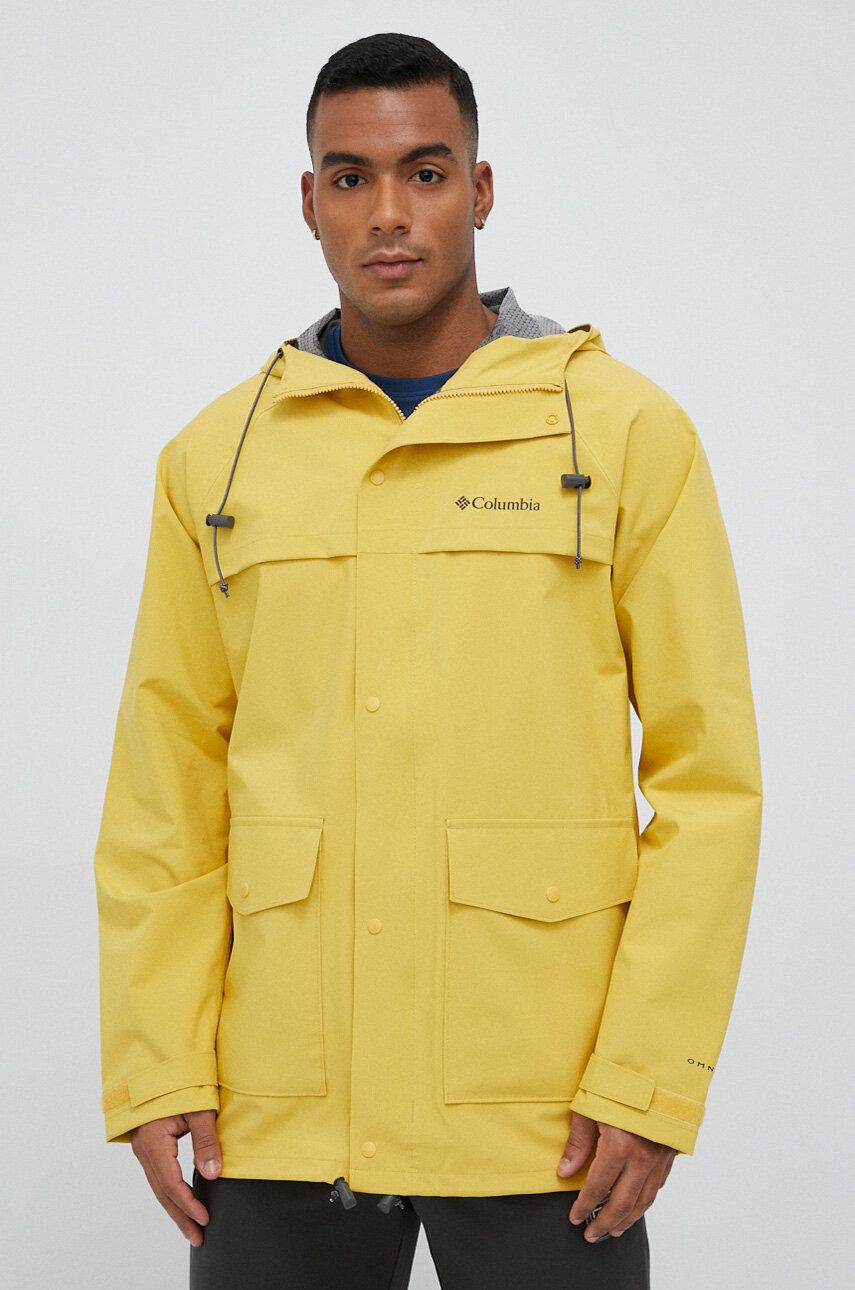 Outdoorová bunda Columbia IBEX II žlutá barva - žlutá -  100 % Polyester