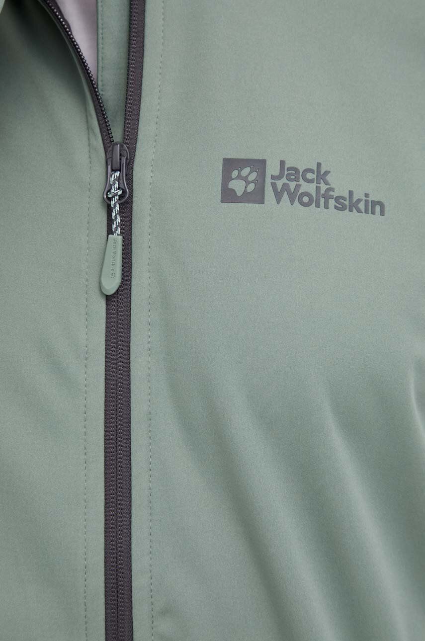 Jack Wolfskin kurtka outdoorowa Feldberg Hoody kolor zielony