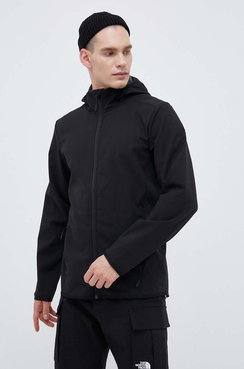 Jack wolfskin jacheta de exterior bornberg culoarea negru