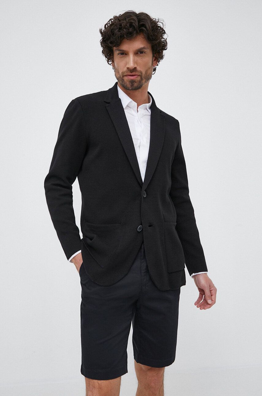 Armani Exchange cardigan barbati, culoarea negru answear.ro imagine noua