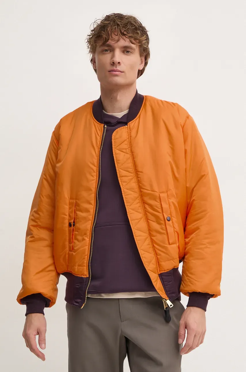 Куртка-бомбер Alpha Industries мужской цвет фиолетовый зимняя Куртка-бомбер Alpha Industries мужской цвет фиолетовый зимняя