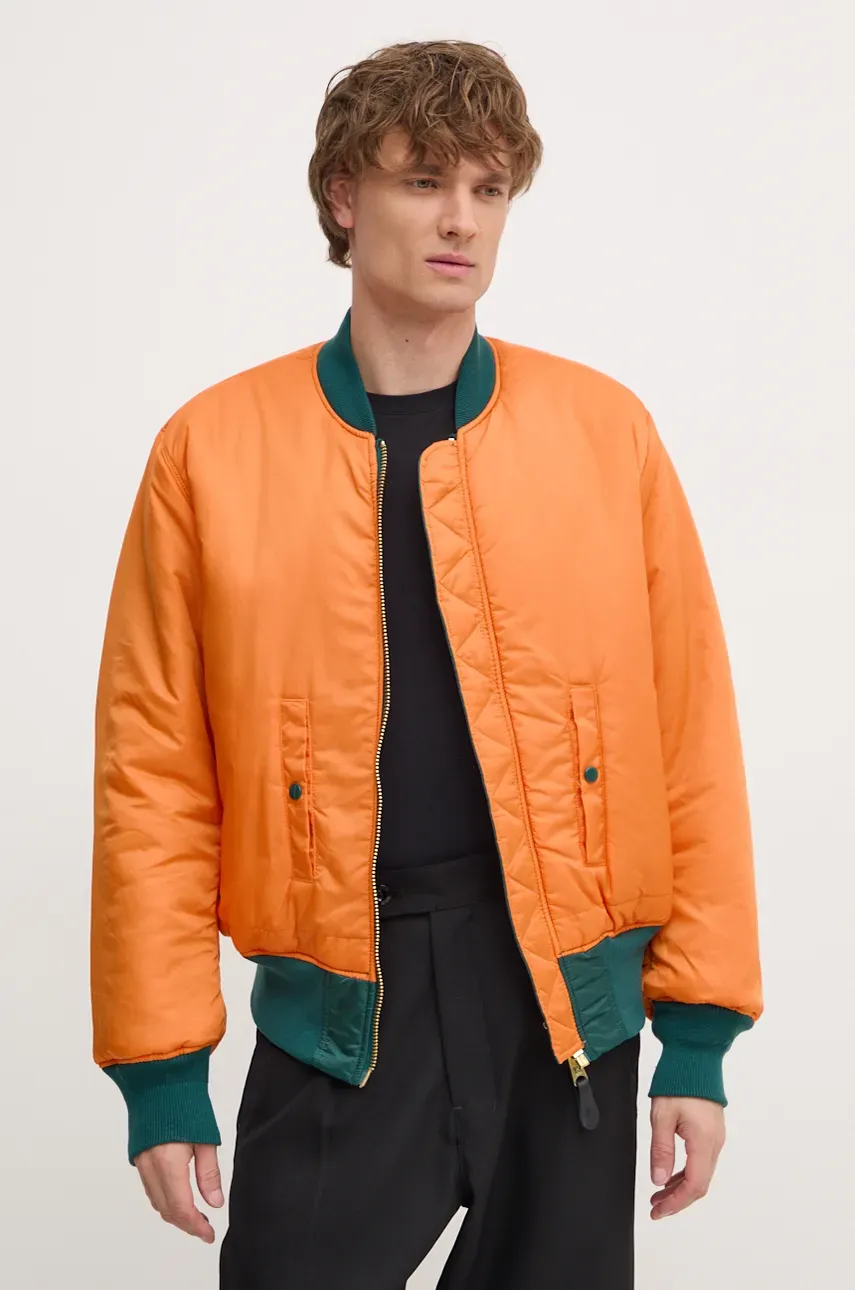 Куртка-бомбер Alpha Industries мужской цвет зелёный зимняя Куртка-бомбер Alpha Industries мужской цвет зелёный зимняя
