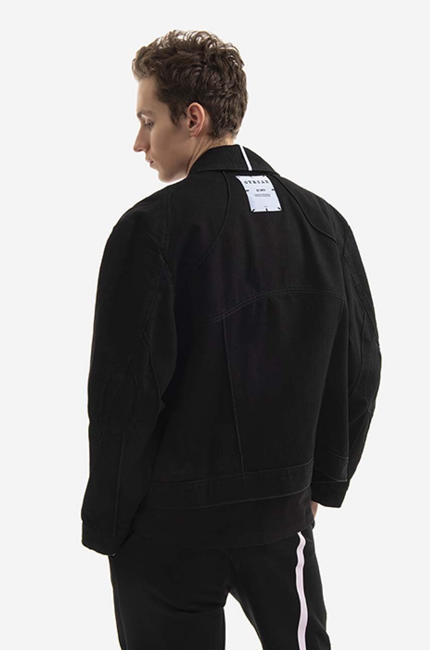 Джинсова куртка MCQ Muscle чоловіча колір чорний перехідна 677920RRR211000-BLACK 