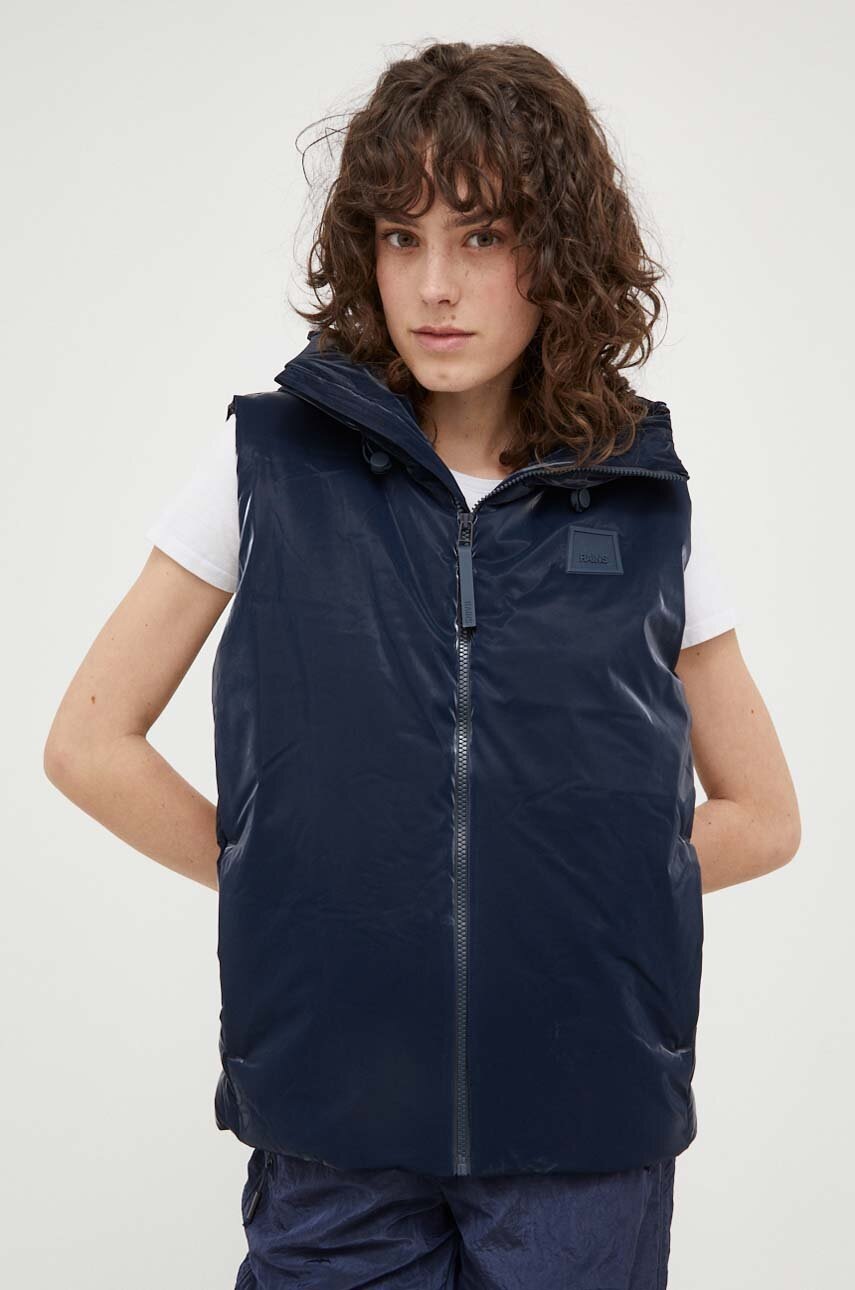 Rains Vesta 15710 Loop Vest Culoarea Albastru Marin, De Iarna