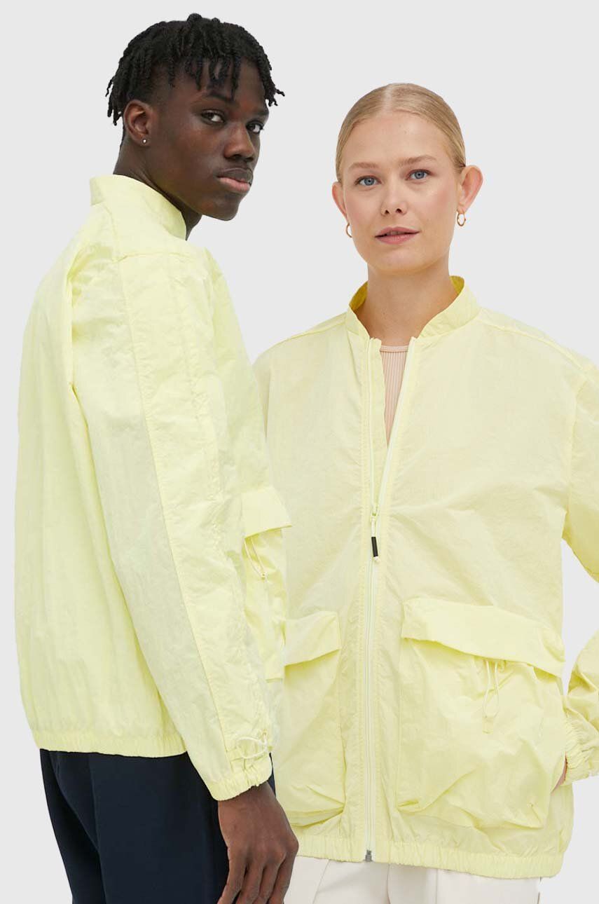 E-shop Nepromokavá bunda Rains 18960 Bomber Jacket žlutá barva, přechodná