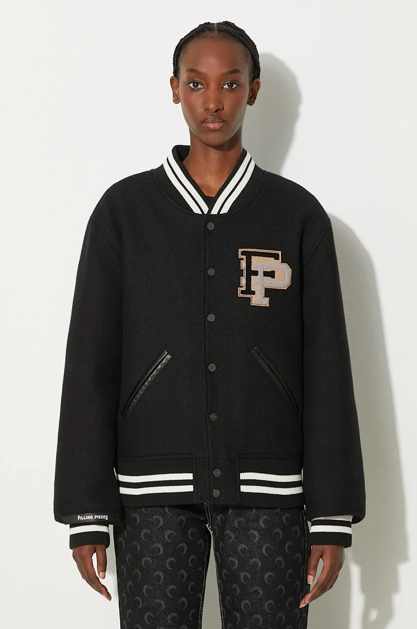 Filling Pieces jachetă bomber din lână Varsity Jacket
