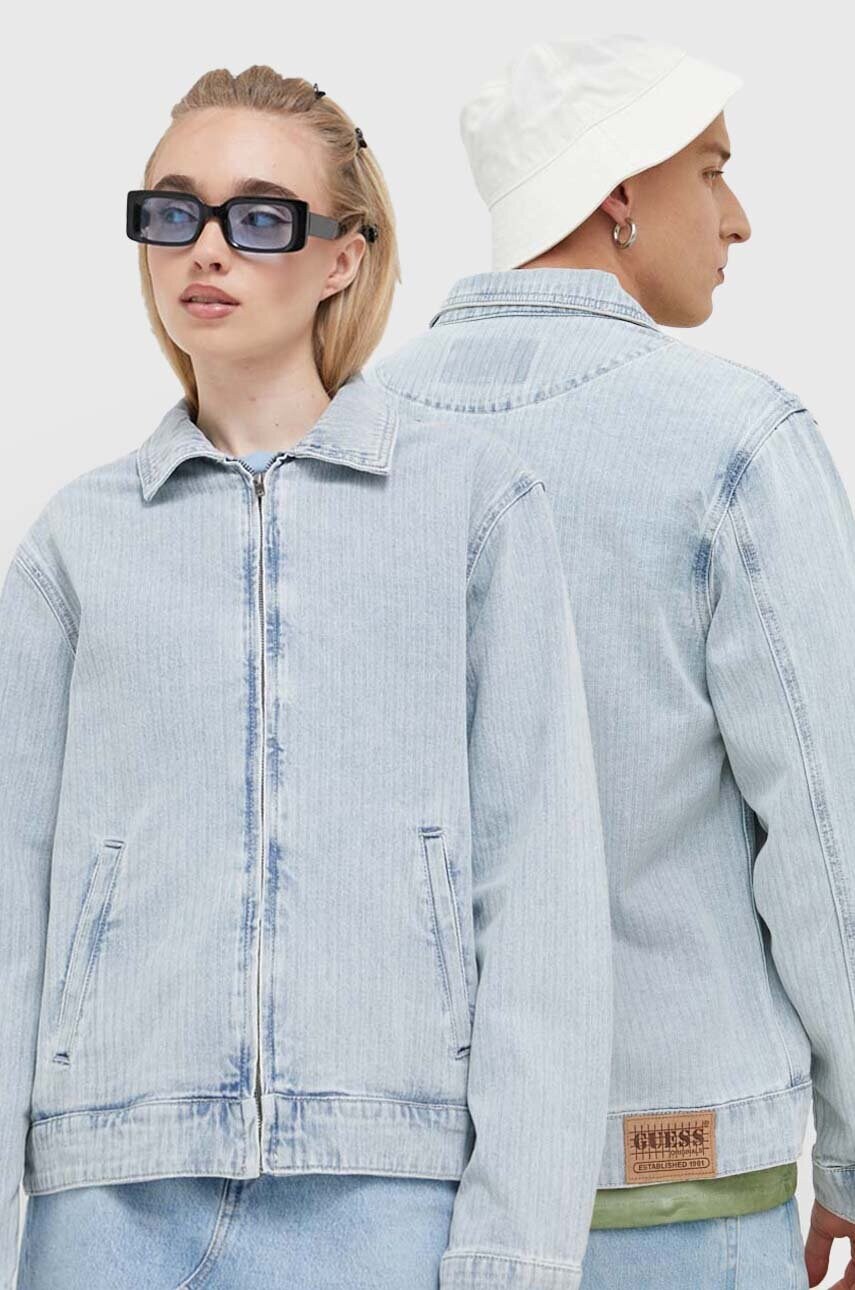 Levně Džínová bunda Guess Originals přechodná