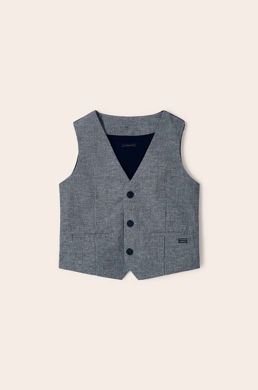 Dětská vesta Mayoral šedá barva - šedá -  Hlavní materiál: 62 % Bavlna