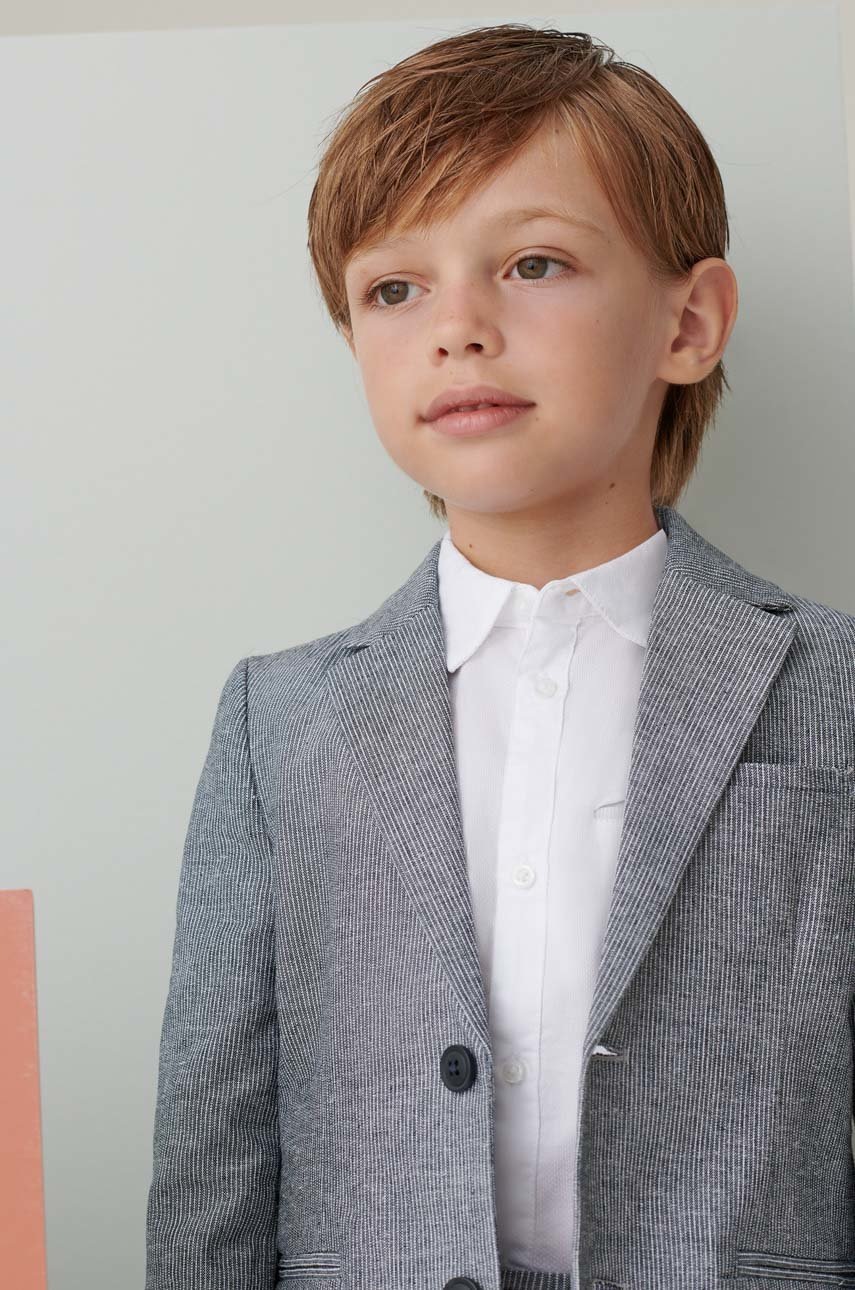 Детский пиджак Mayoral цвет серый