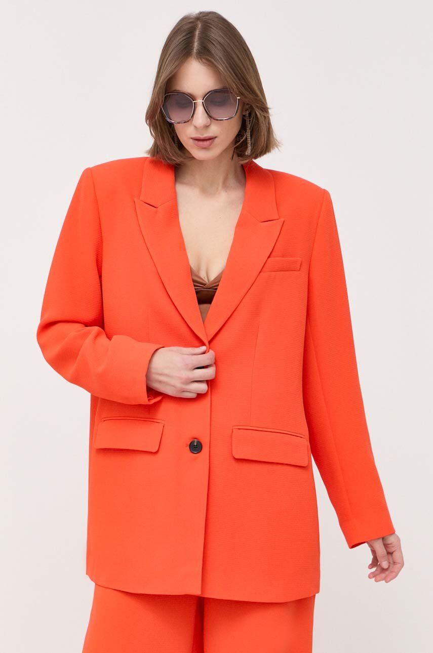 Sako Notes du Nord oranžová barva - oranžová -  Hlavní materiál: 96 % Polyester