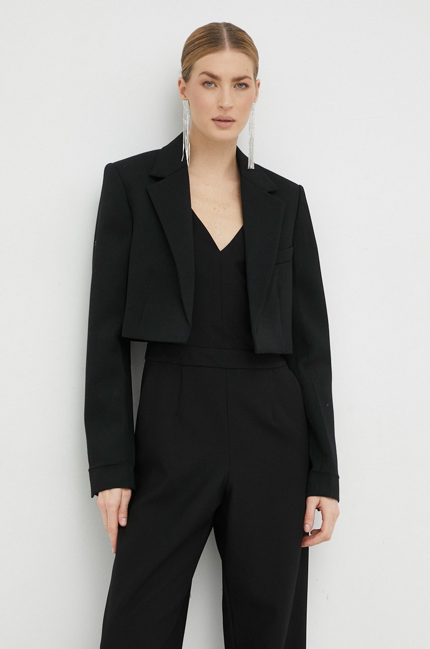 Victoria Beckham Sacou Culoarea Negru, Desfacut, Neted