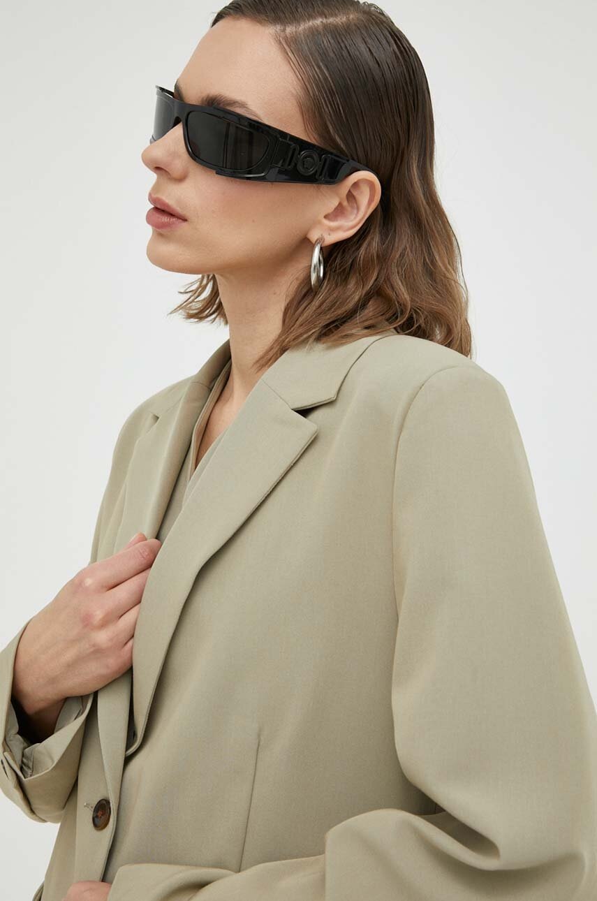 Σακάκι Samsoe Samsoe χρώμα: μπεζ φωτογραφία