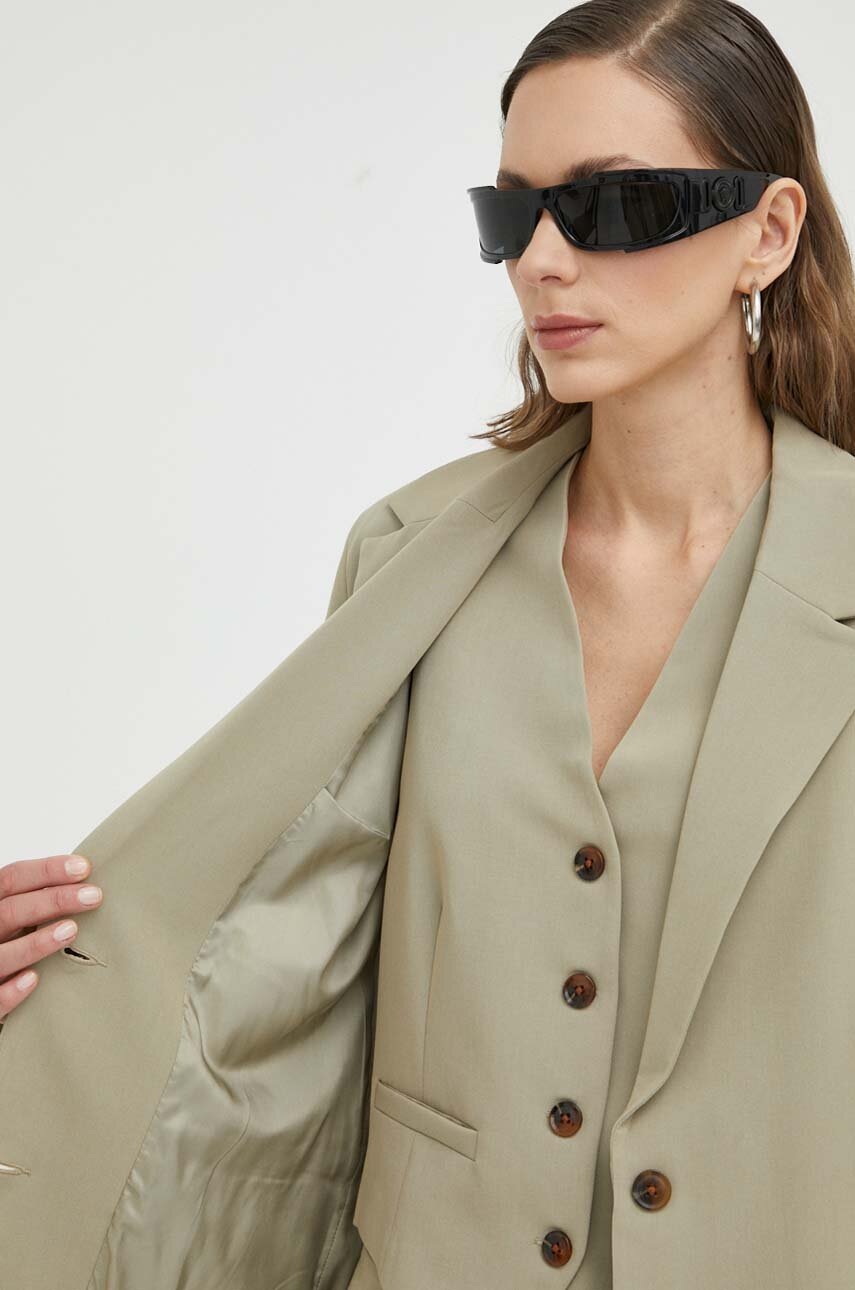 Σακάκι Samsoe Samsoe χρώμα: μπεζ φωτογραφία