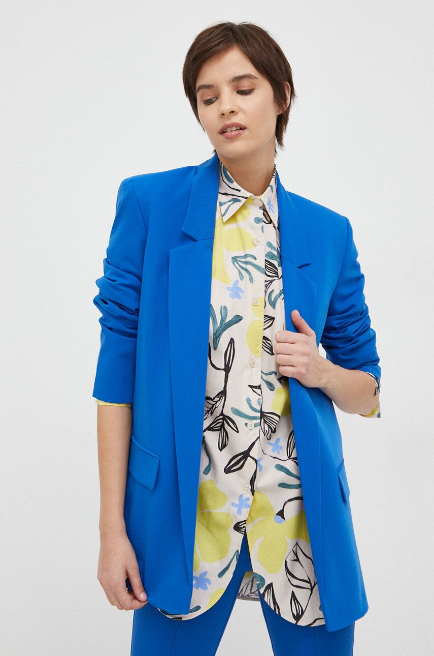 Sako Sisley bez zapínání - modrá -  Hlavní materiál: 78 % Polyester