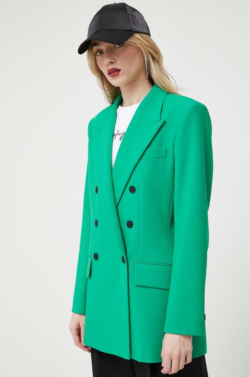 Sako HUGO zelená barva - zelená - Hlavní materiál: 64 % Polyester