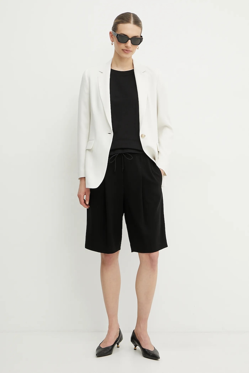 Пиджак BOSS цвет белый однобортный однотонная Пиджак BOSS цвет белый однобортный однотонная