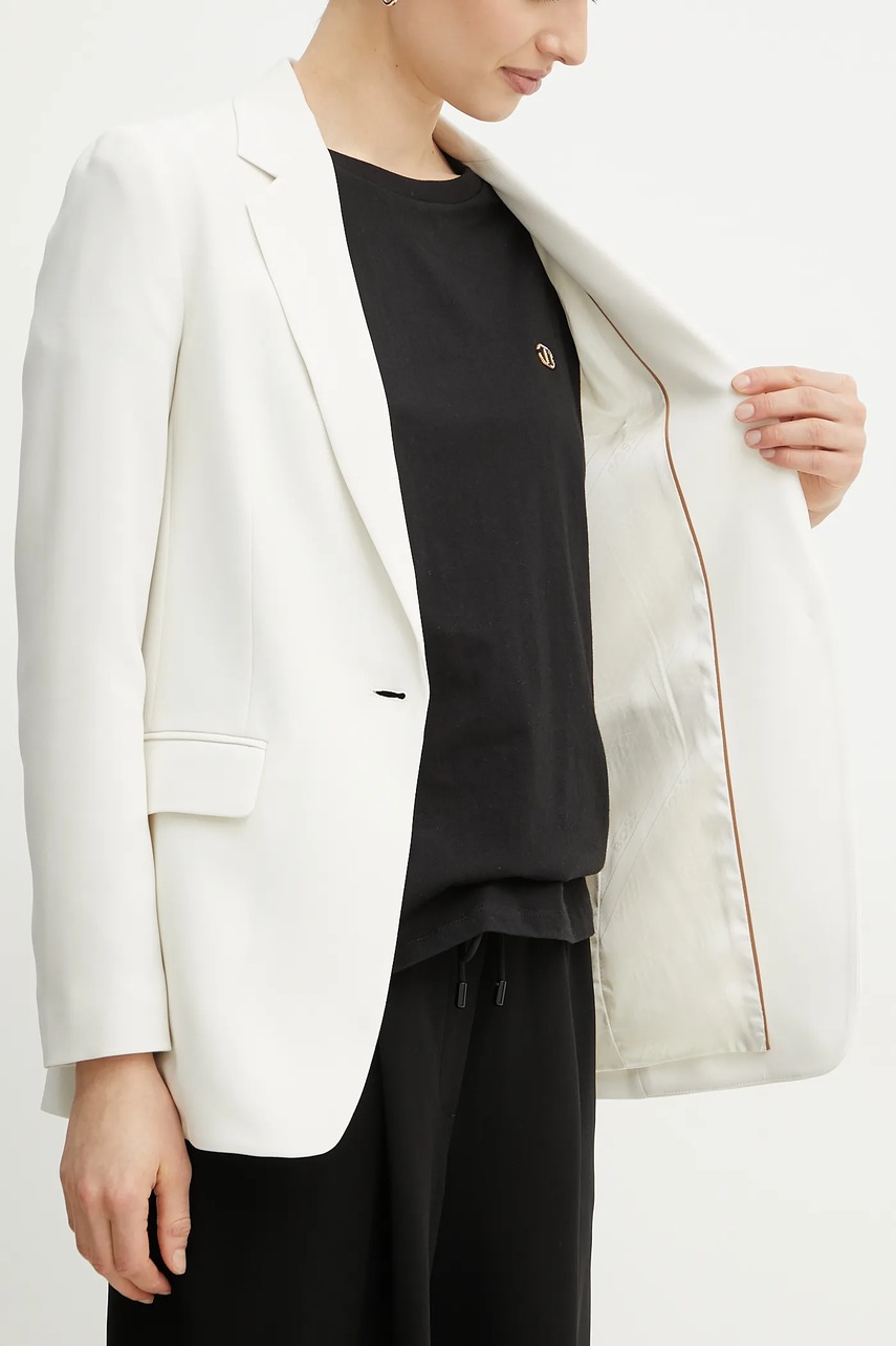 Σακάκι BOSS χρώμα: άσπρο φωτογραφία