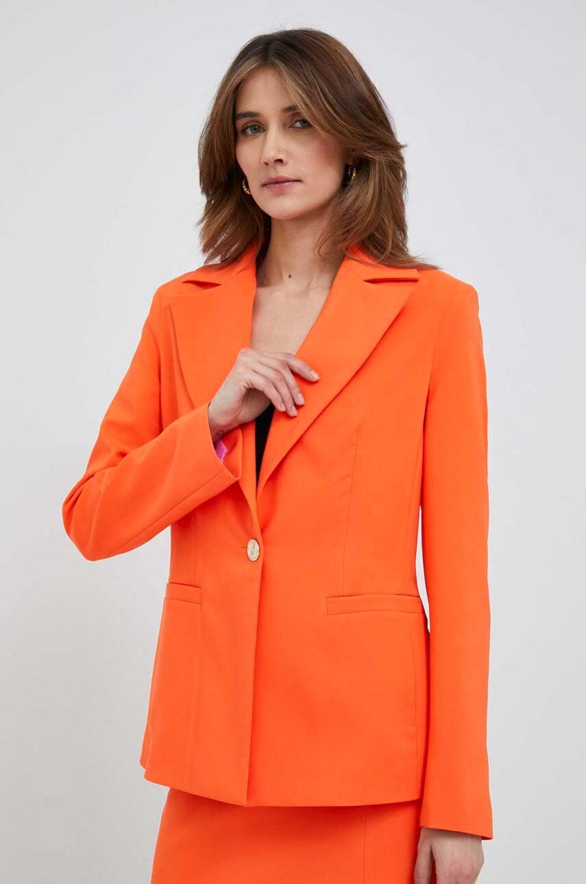 Sako Artigli oranžová barva - oranžová -  88 % Polyester