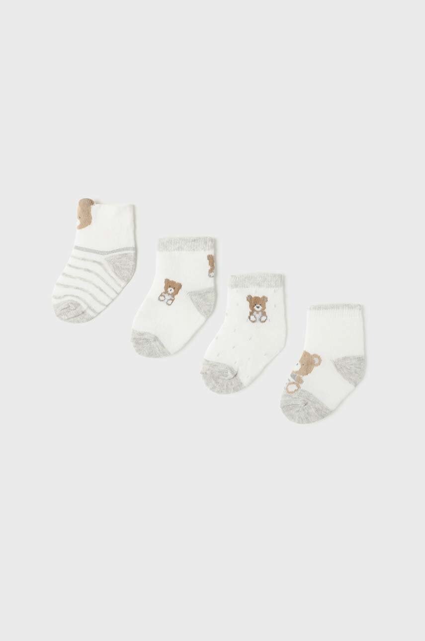 

Шкарпетки для немовлят Mayoral Newborn 4-pack колір сірий
