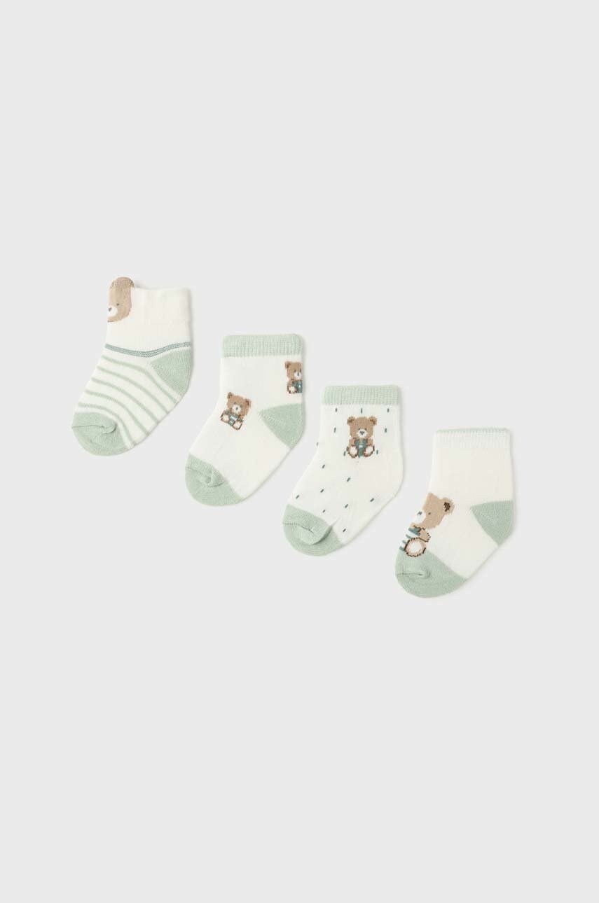 

Шкарпетки для немовлят Mayoral Newborn 4-pack колір бірюзовий