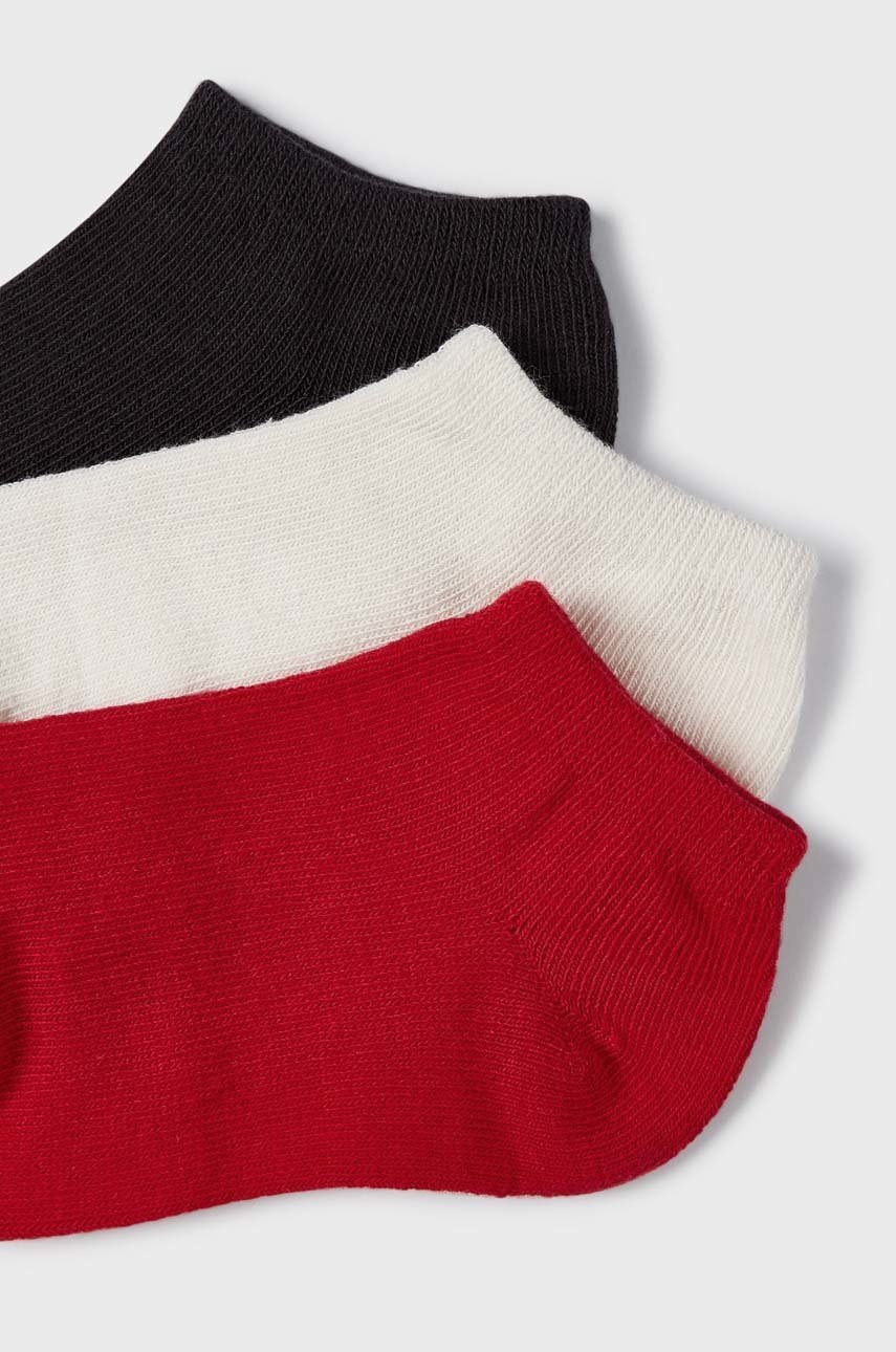 Дитячі шкарпетки Mayoral 3-pack колір червоний