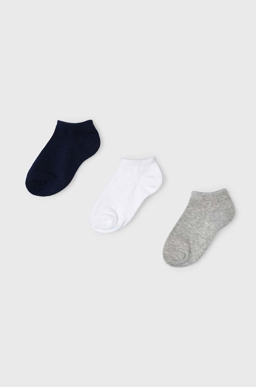 Dětské ponožky Mayoral 3-pack tmavomodrá barva - námořnická modř -  72 % Bavlna