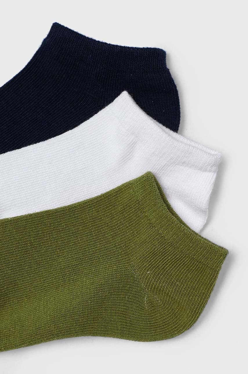 Дитячі шкарпетки Mayoral 3-pack колір зелений