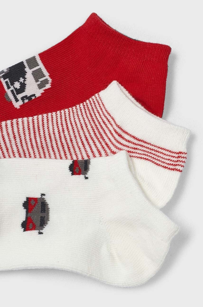 Детские носки Mayoral 3 шт цвет красный Детские носки Mayoral 3 шт цвет красный