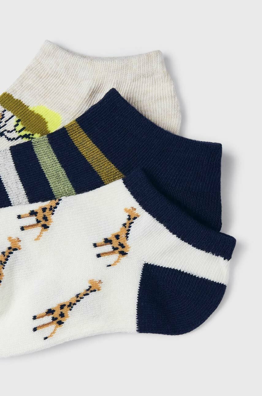 Дитячі шкарпетки Mayoral 3-pack колір зелений