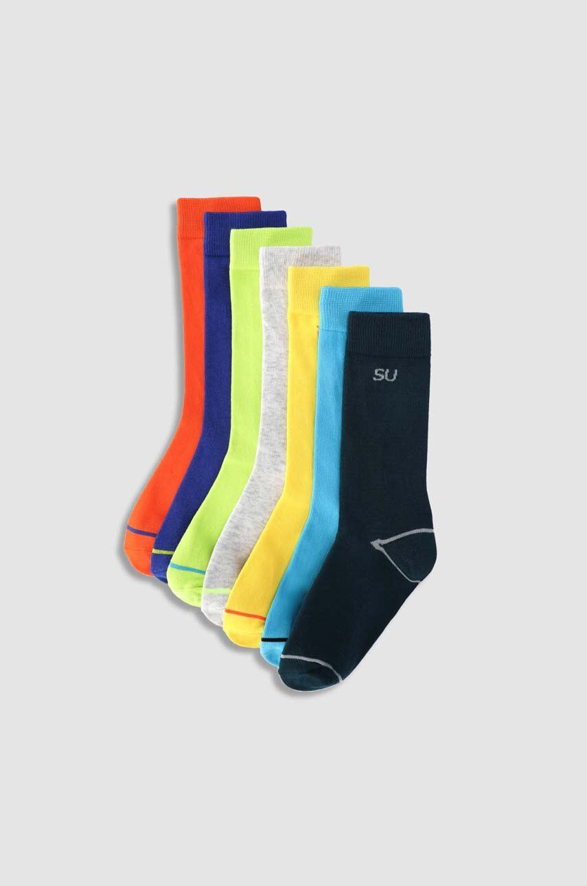 Dětské ponožky Coccodrillo 7-pack - vícebarevná -  80 % Bavlna
