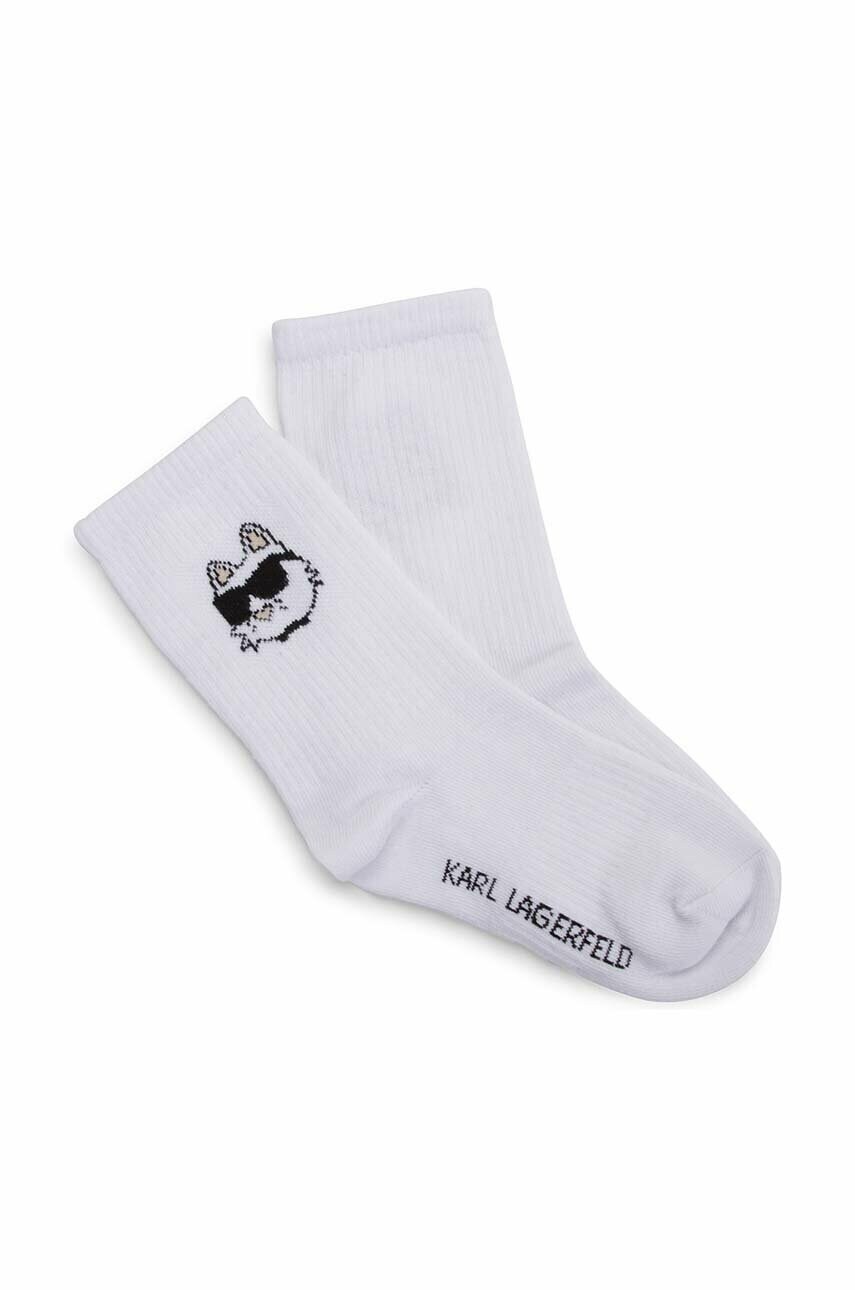 

Детски чорапи Karl Lagerfeld в бяло, Бял