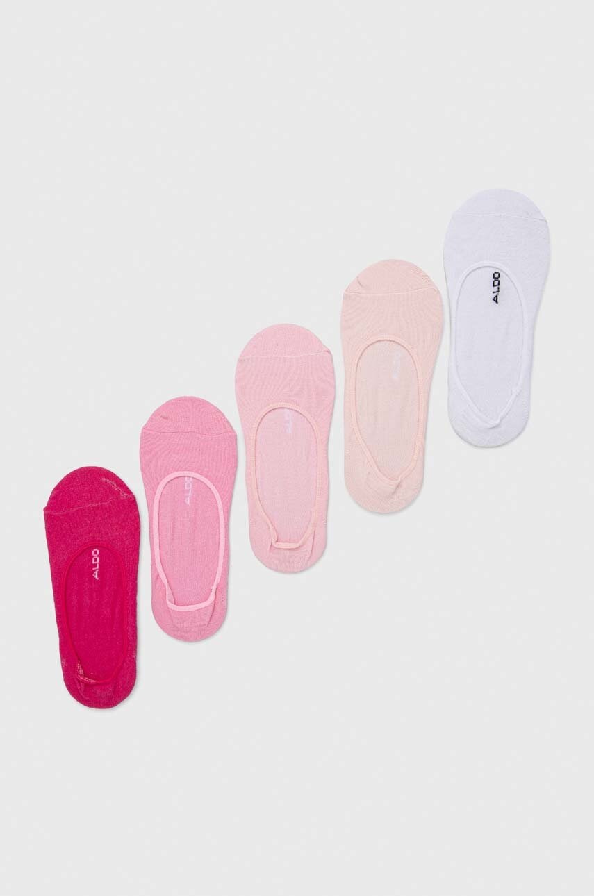

Шкарпетки Aldo 5-pack жіночі колір рожевий