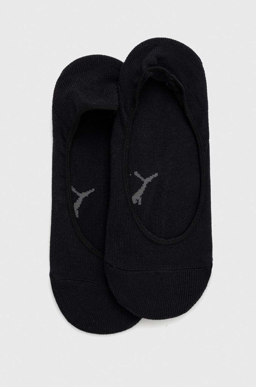 Puma sosete 2-pack femei, culoarea negru - Shoppu.ro