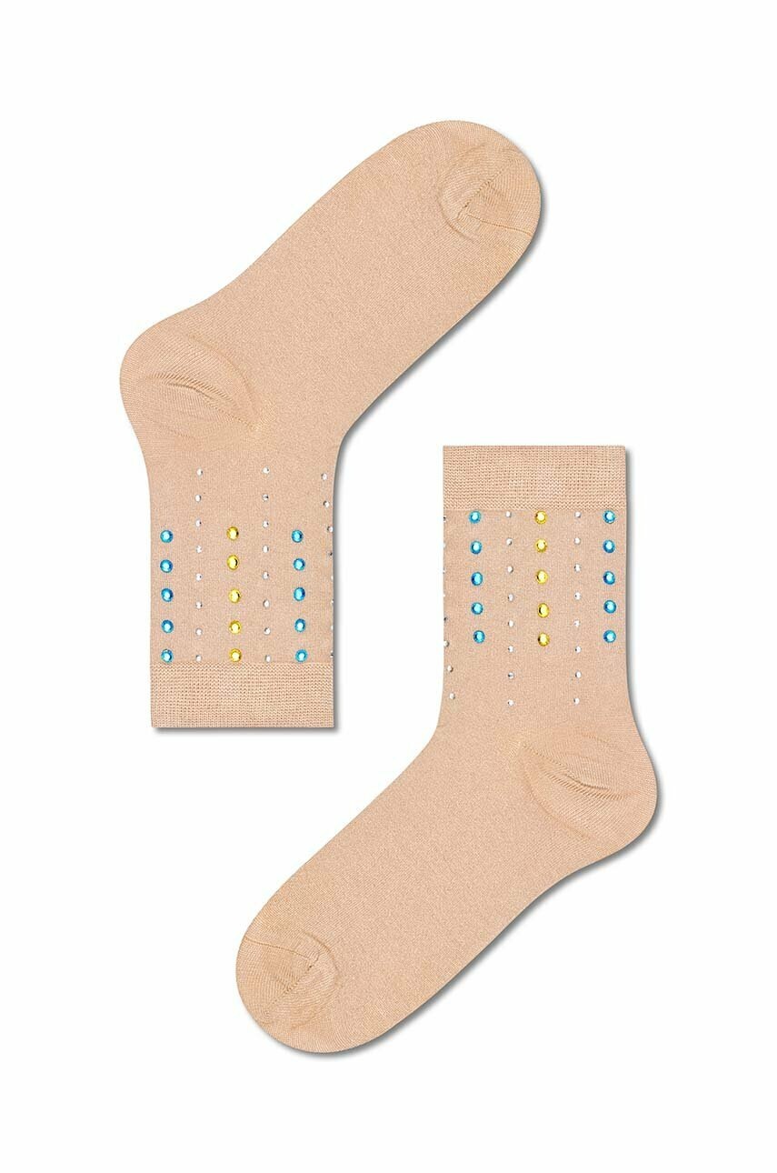 

Носки Happy Socks Brown Melissa Crew женские цвет бежевый