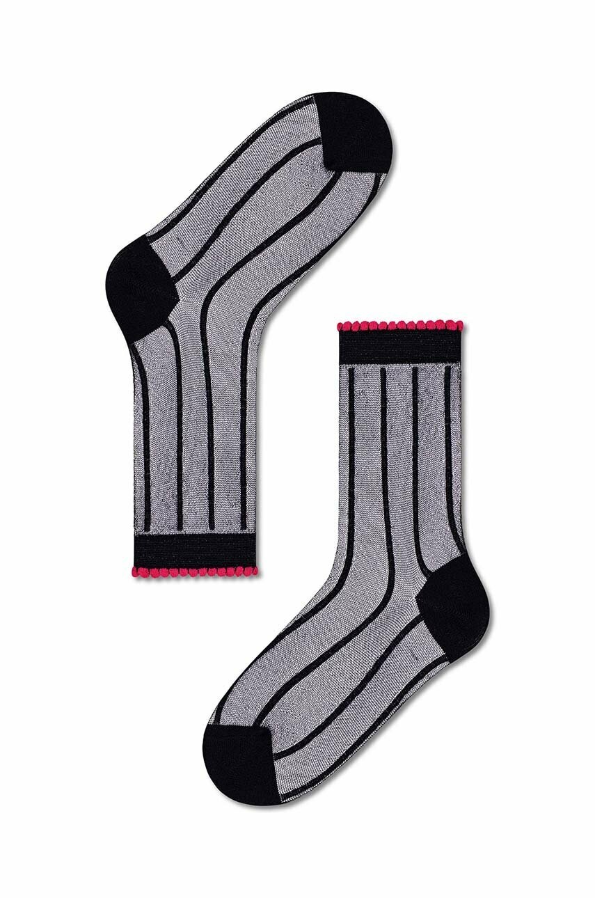 

Носки Happy Socks Black Lilly женские цвет серый