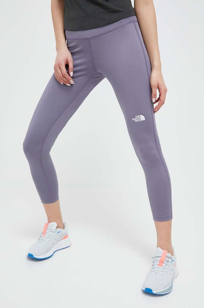 

Тренировочные леггинсы The North Face Flex цвет фиолетовый однотонные