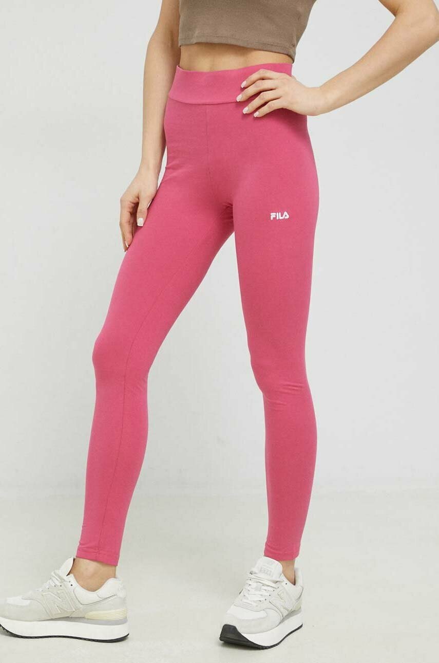 Fila Colanti Femei, Culoarea Roz, Cu Imprimeu