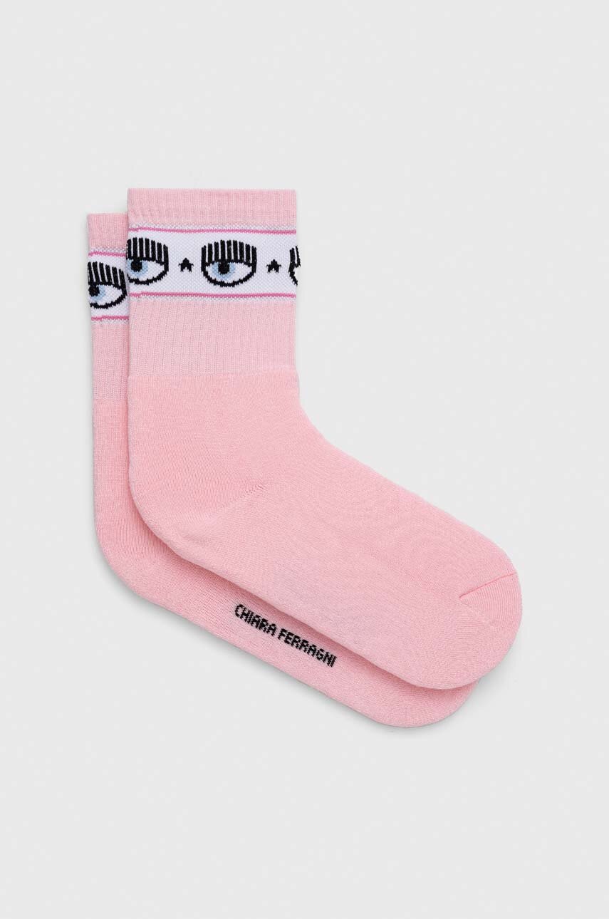 

Носки Chiara Ferragni женские цвет розовый