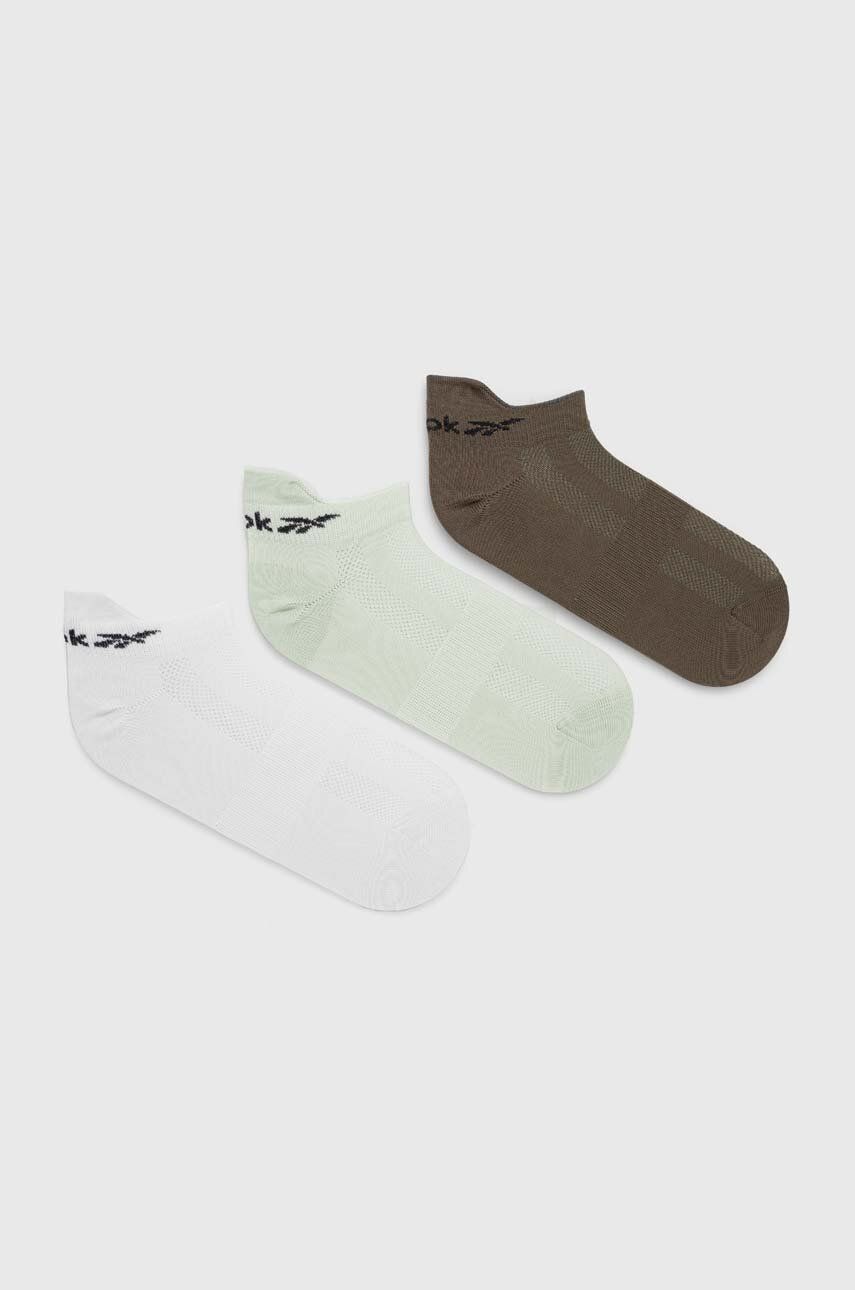 E-shop Ponožky Reebok 3-pack dámské, bílá barva