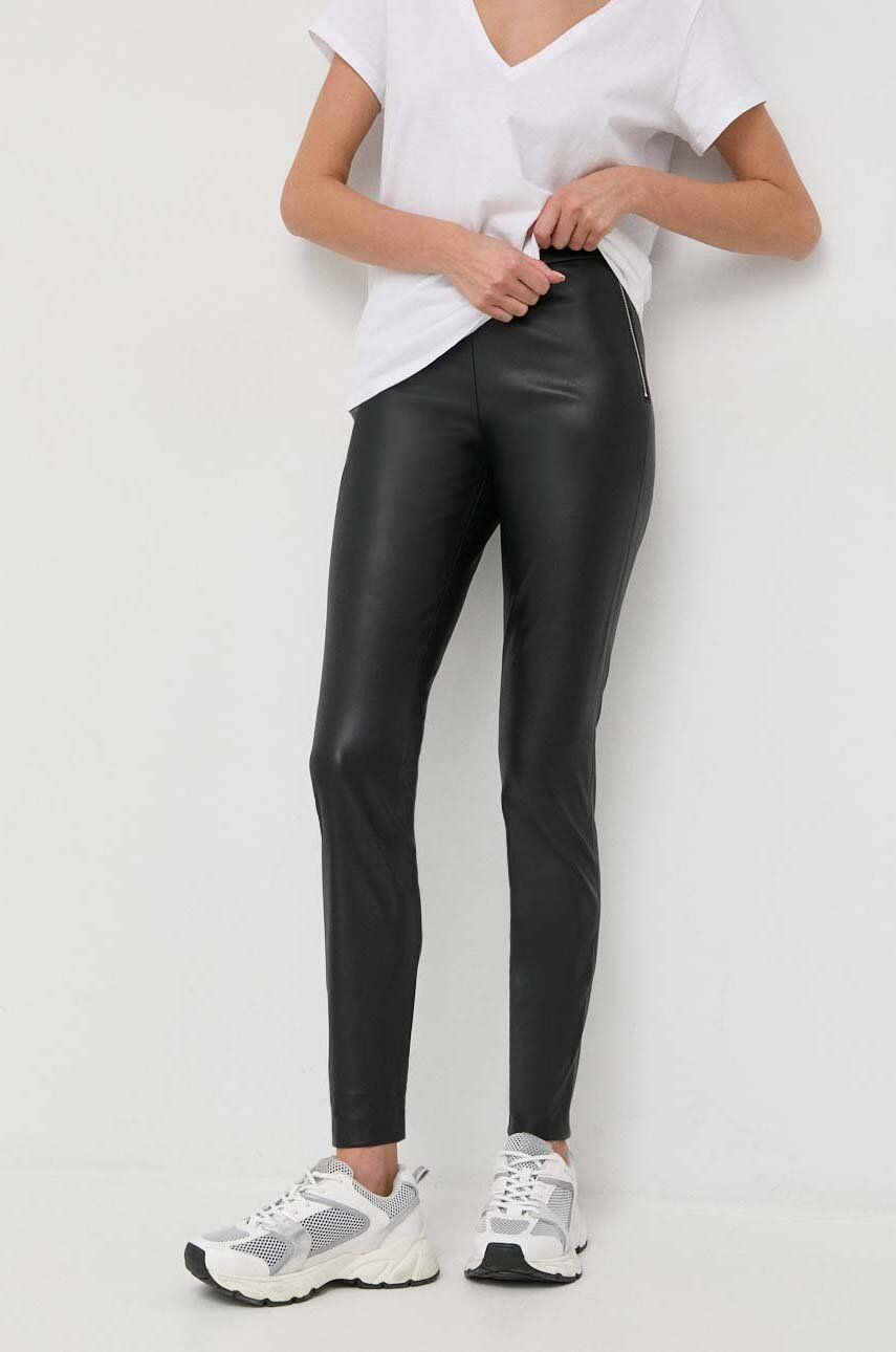 Kalhoty BOSS dámské, černá barva, 50489937