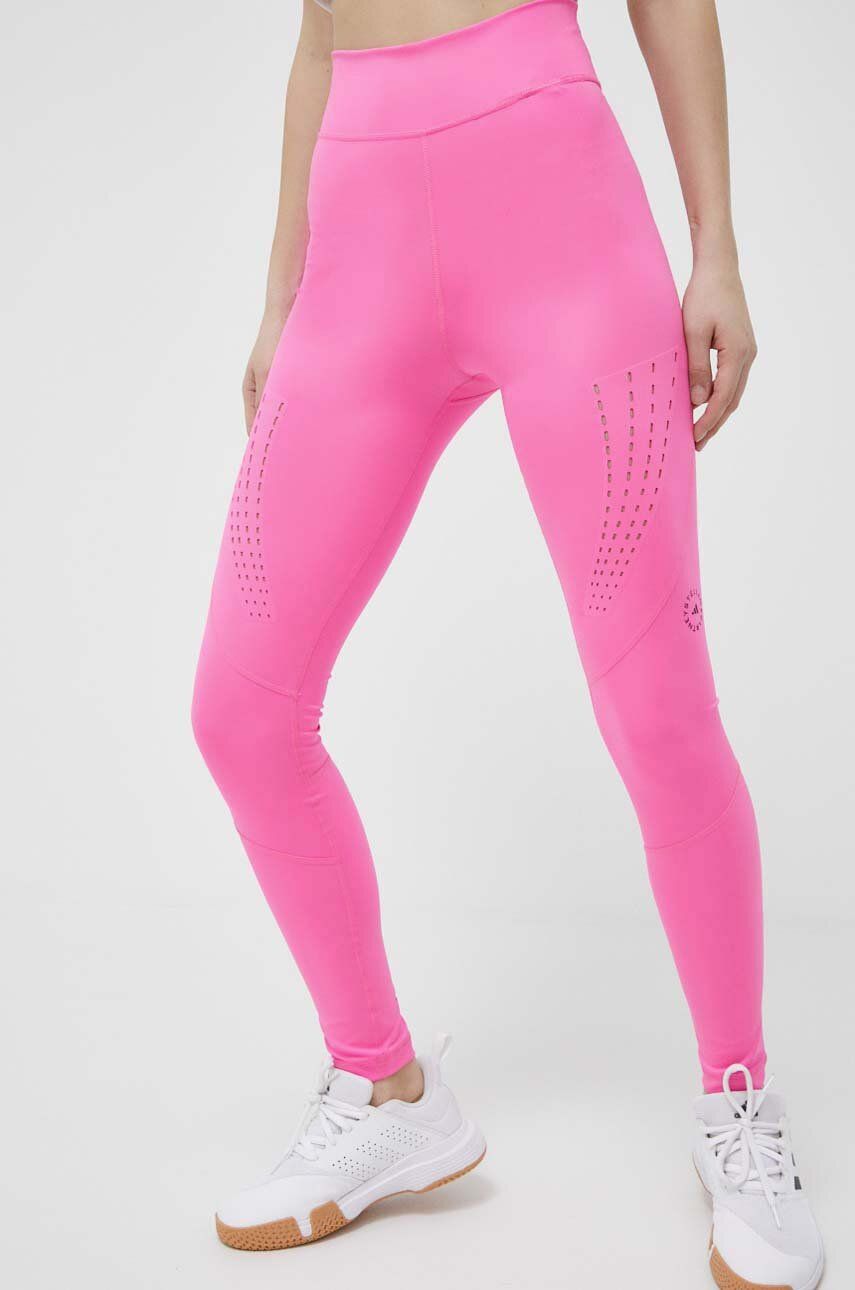 adidas by Stella McCartney leggins de antrenament Truepurpose culoarea roz, neted