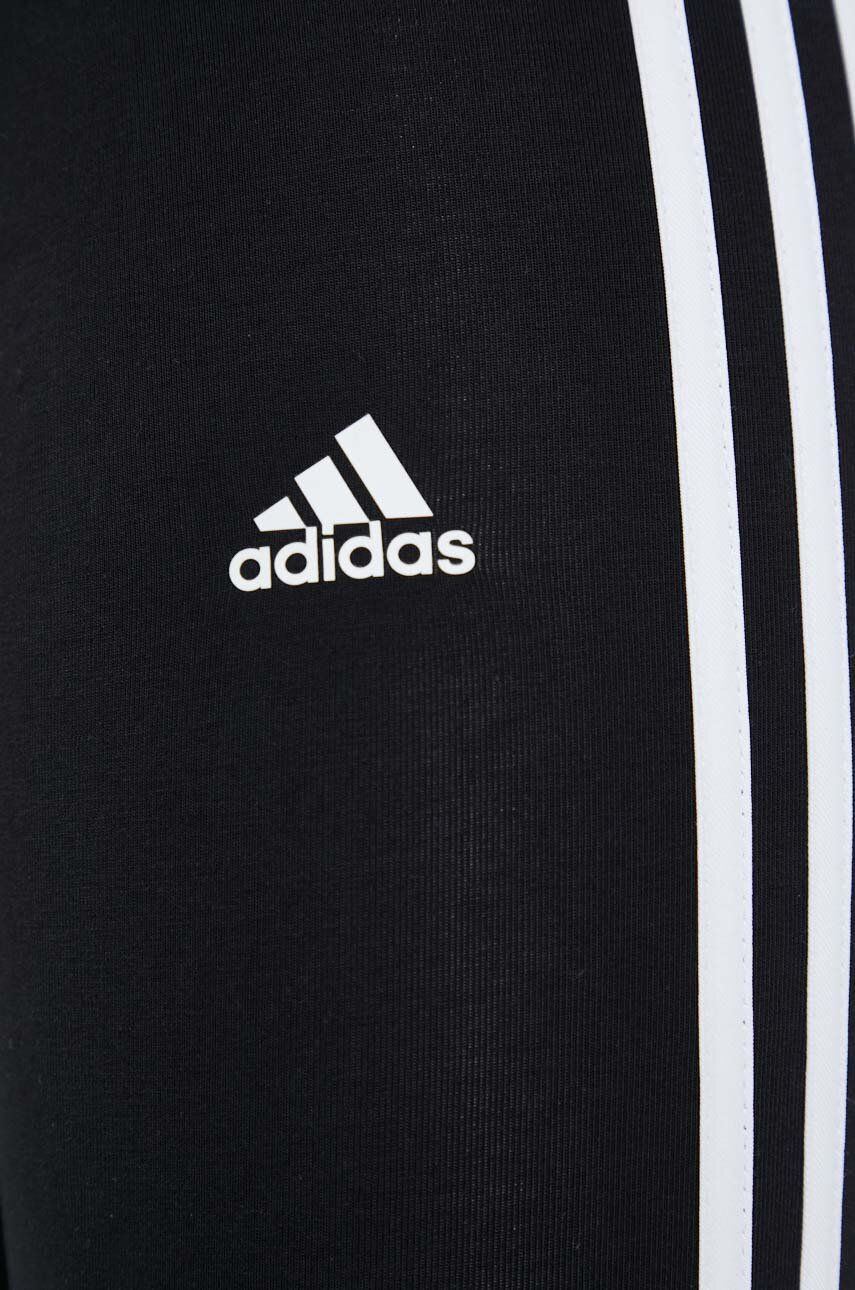 Tajice adidas za žene, boja: crna, s aplikacijom