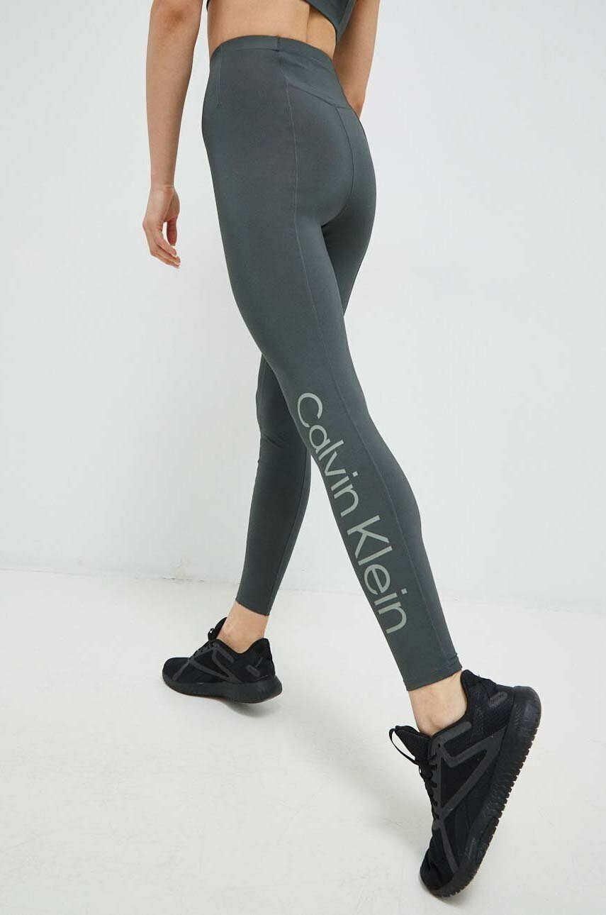 

Клин за трениране Calvin Klein Performance Essentials в зелено с принт, Зелен
