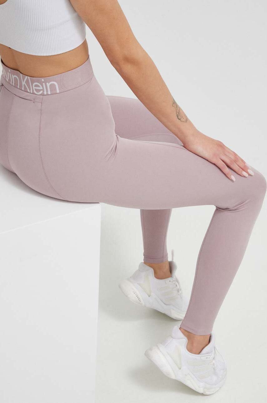 

Клин за трениране Calvin Klein Performance Effect в розово с изчистен дизайн, Розов
