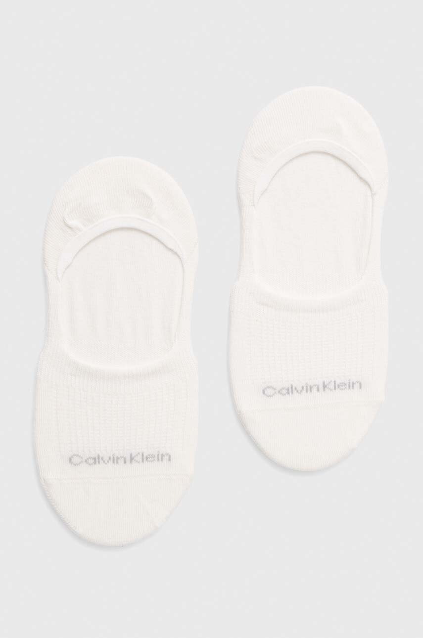 

Чорапи Calvin Klein (2 броя) в бяло, Бял