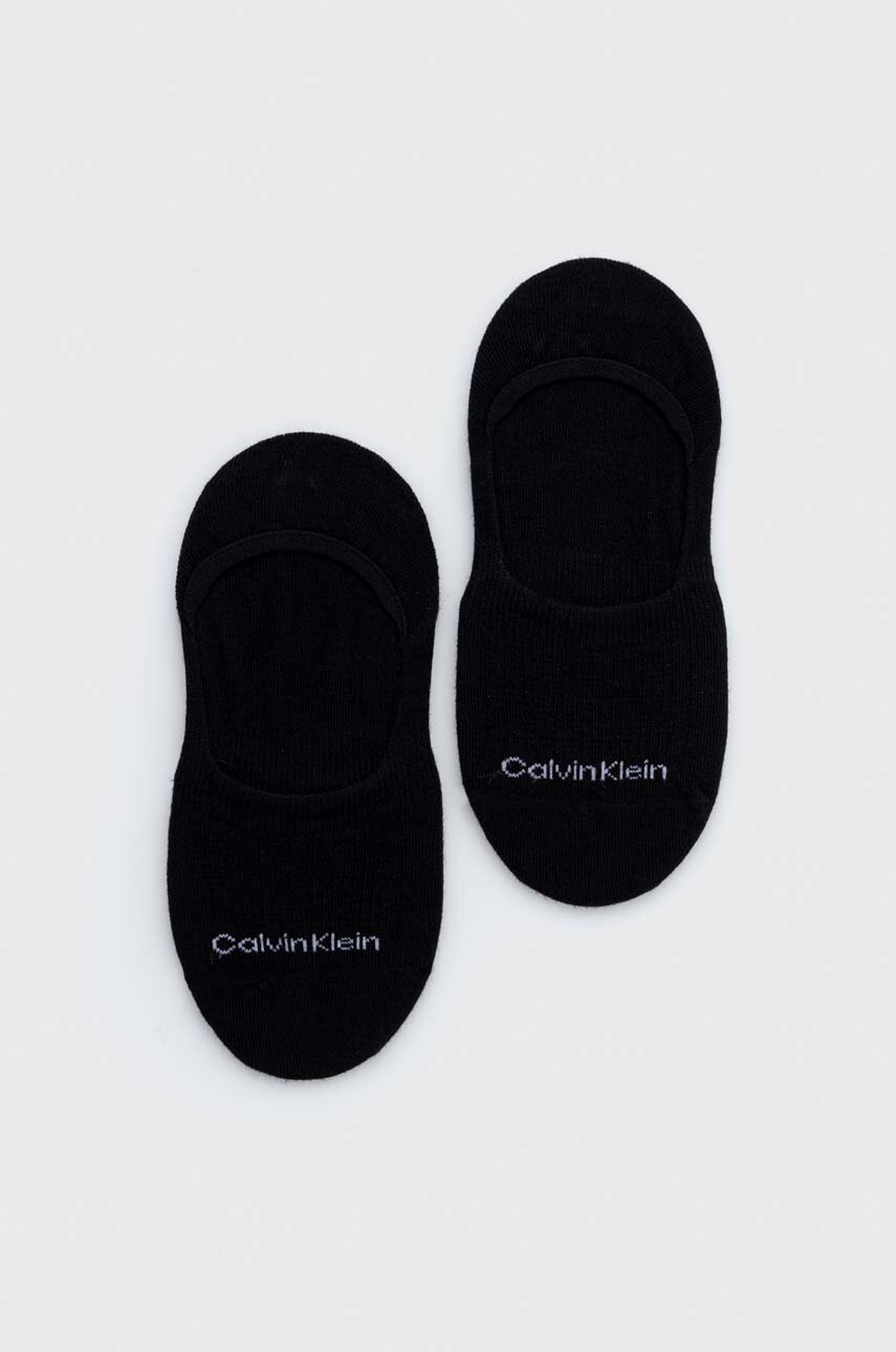 

Чорапи Calvin Klein (2 броя) в черно, Черен