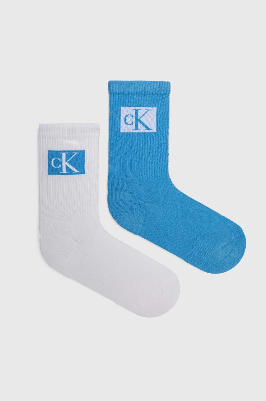 

Чорапи Calvin Klein (2 броя) в синьо, Син
