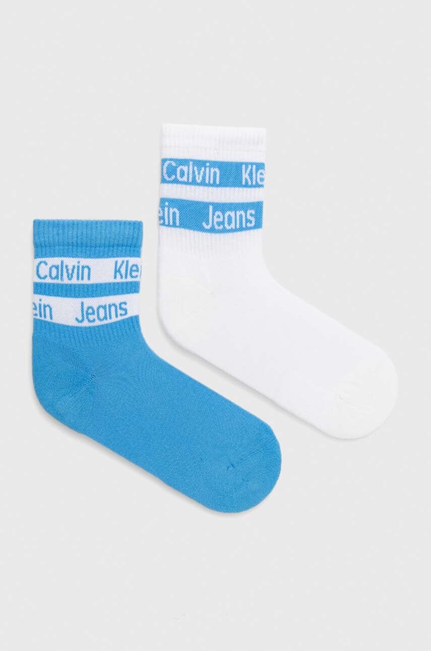

Чорапи Calvin Klein (2 броя) в синьо, Син