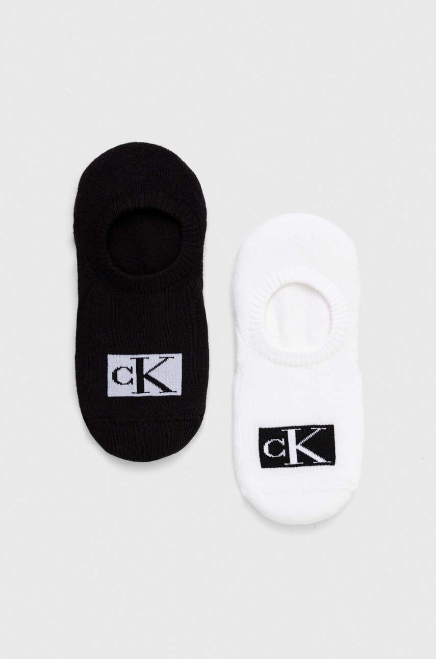 

Чорапи Calvin Klein (2 броя) в бяло, Бял