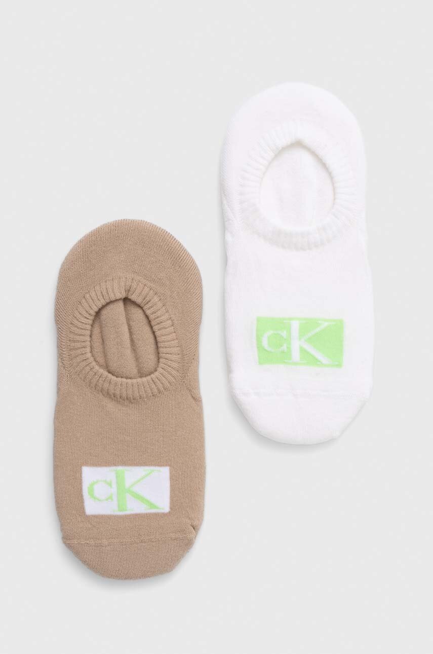 

Чорапи Calvin Klein (2 броя) в бежово, Бежов
